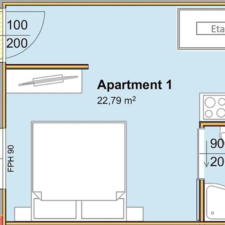 아파트 Mit Singlekueche-apartment With Longstayfares