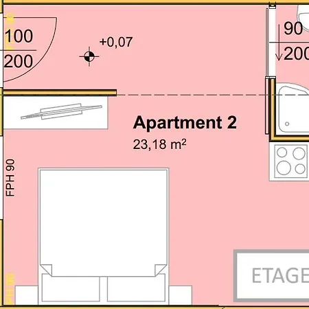 아파트 Mit Singlekueche-apartment With Longstayfares *
